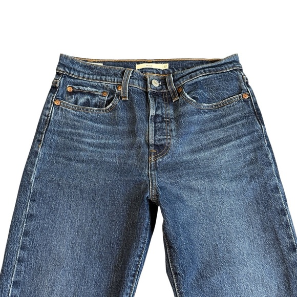 Levi’s Premium Wedgie Fit Button Fly Ankle Jeans Blue Size 27 #1732 - Picture 6 of 11